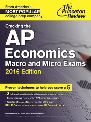 cover image of Cracking the AP Economics Macro & Micro Exams, 2016 Edition